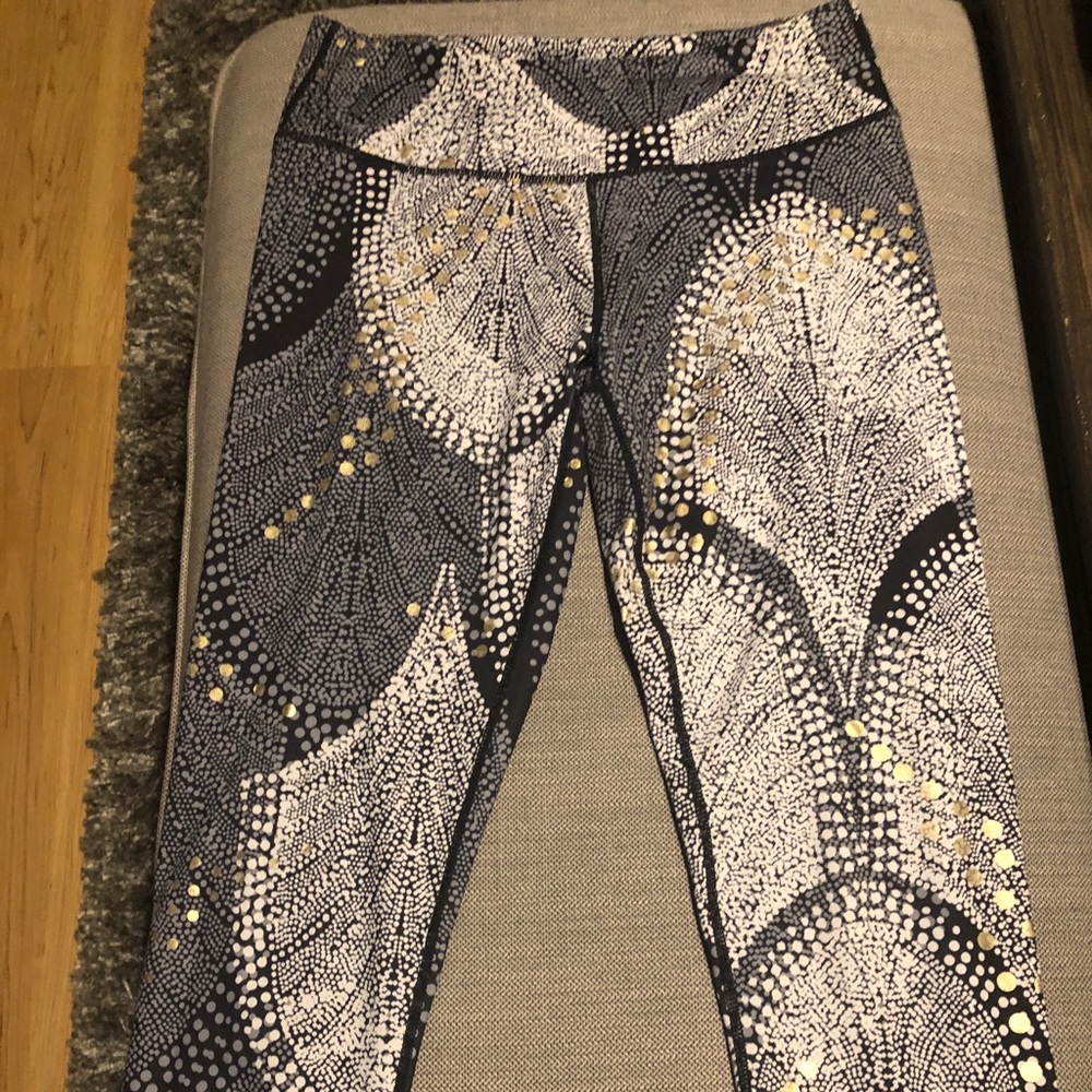 Fabletics Gold Polka Dot leggings / workout pants